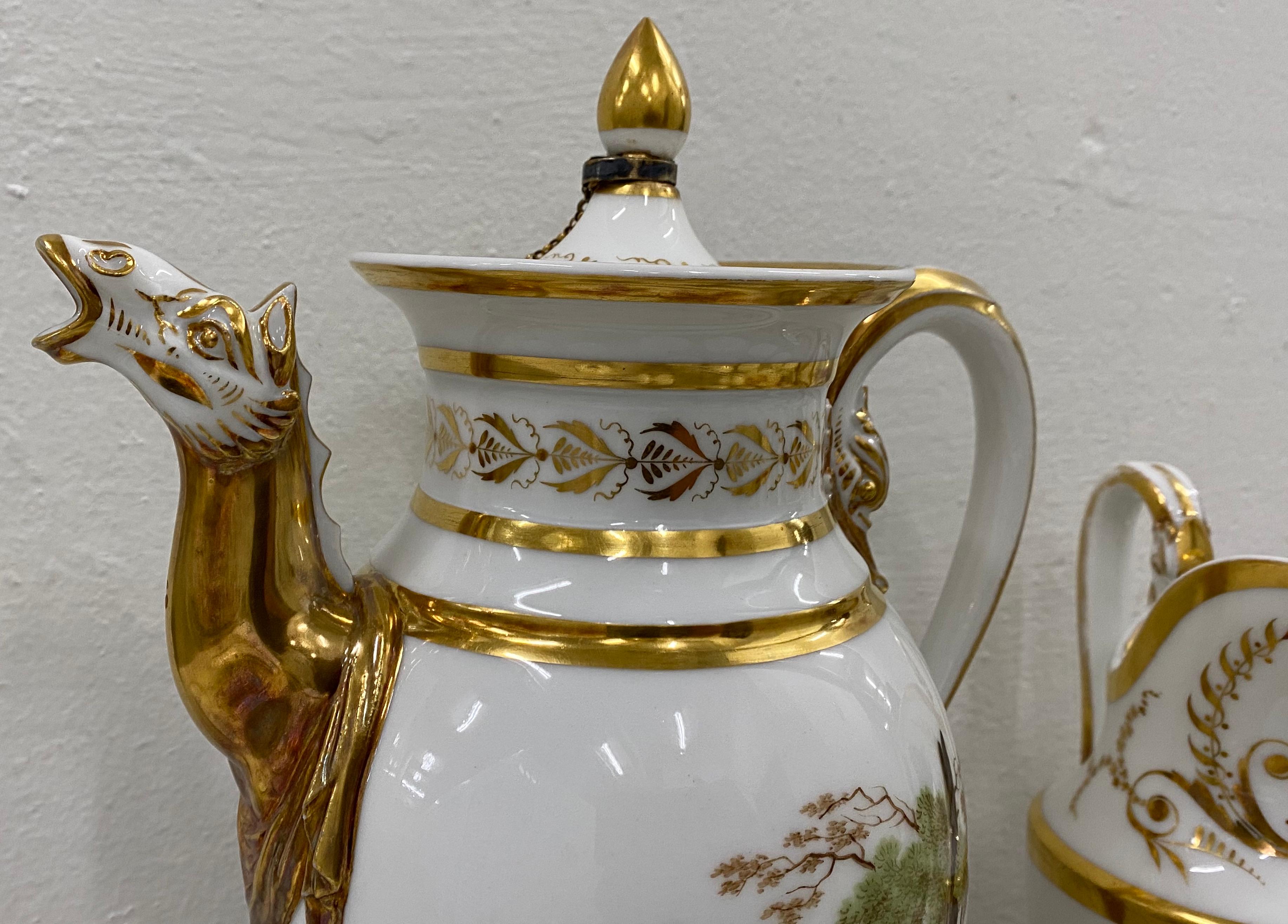 18th Century Hand Painted Porcelain Tea Set 6