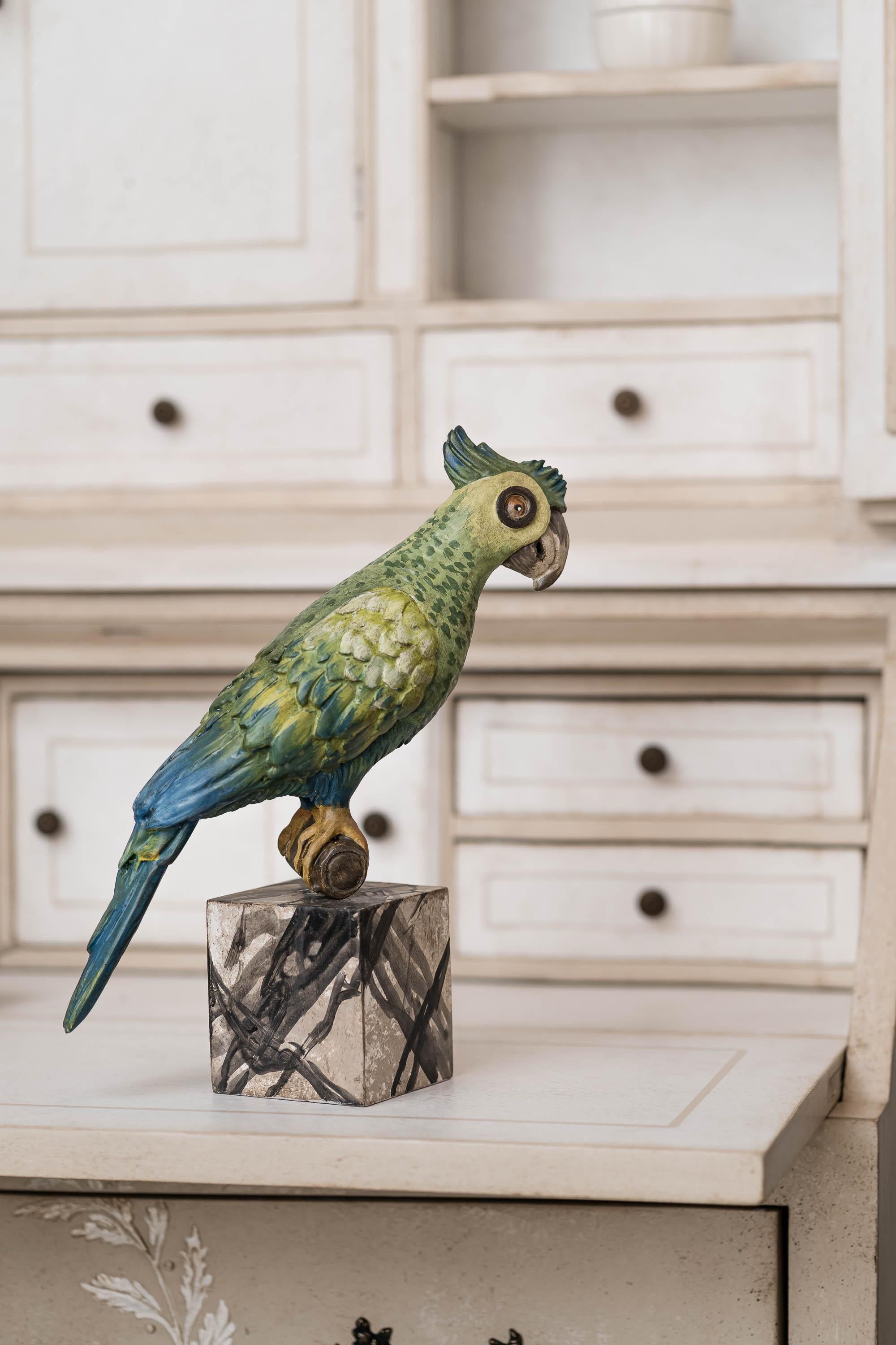 From our Hand-Painted Furniture Collection, we are pleased to introduce you to our decorative Parrot which is part of our category dedicated to accessories and home embellishments.
In case you need a touch of adventure even when not travelling, let