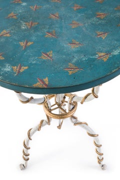 18th Century Hand-Painted Venetian Style Blue & Gold Canaletto Coffee Table