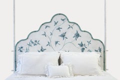 18th Century Hand-Painted Venetian Style Canova Bed with Dolomiti bamboo edges