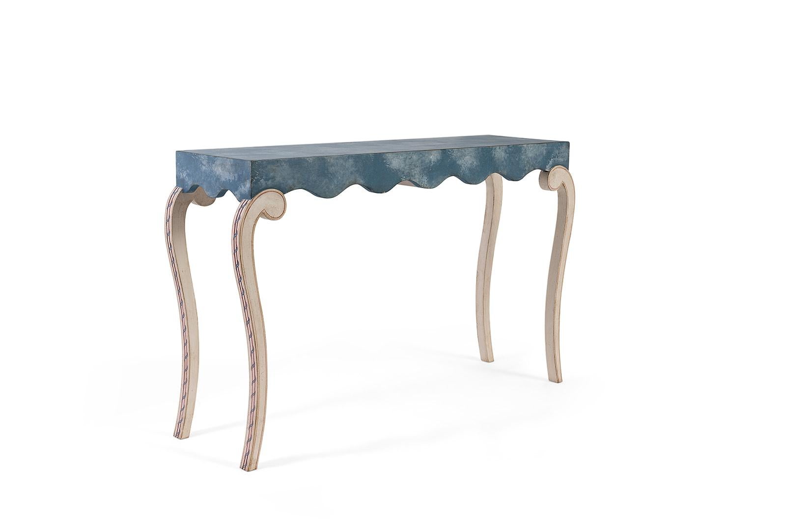 From our Hand-Painted Furniture Collection, we are pleased to introduce you to our San Biasio Console table. 

This piece belongs to our brand new Magnolia Capsule Collection inspired by memories made visiting dear friends in the south of the United