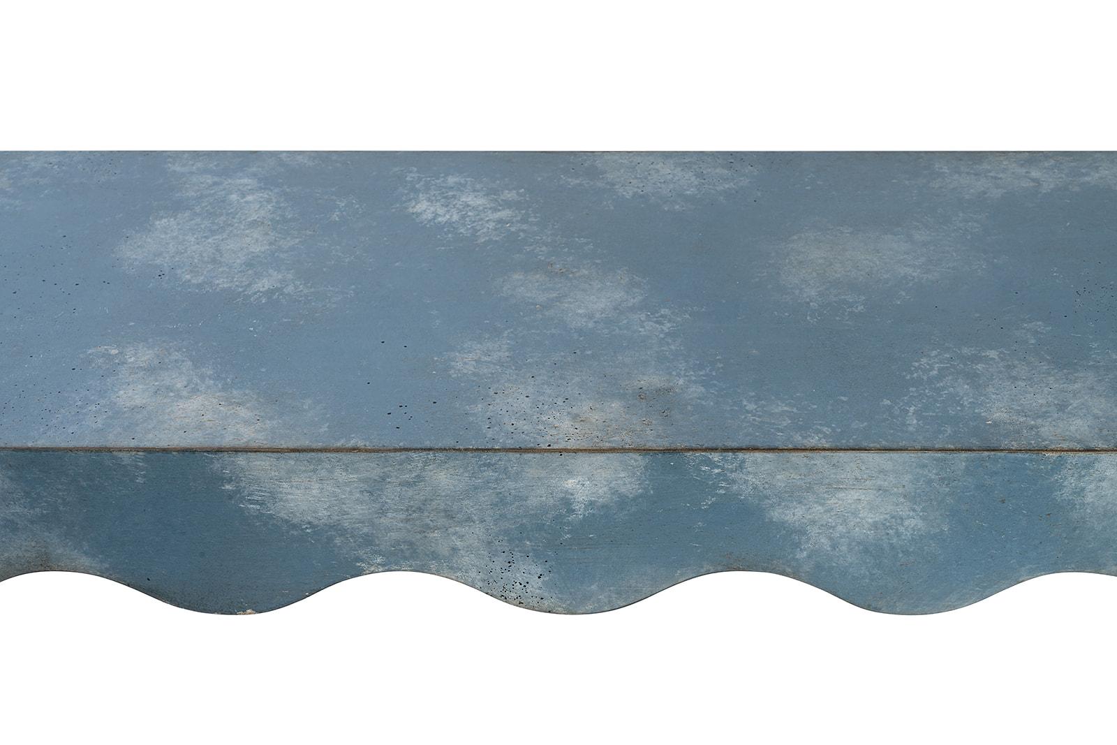 Other 18th Century Hand-Painted Venetian Style dark blue San Biasio Console table For Sale