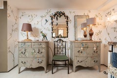 18th Century Hand-Painted Venetian Style Dorsoduro Chest with Blooming Flowers