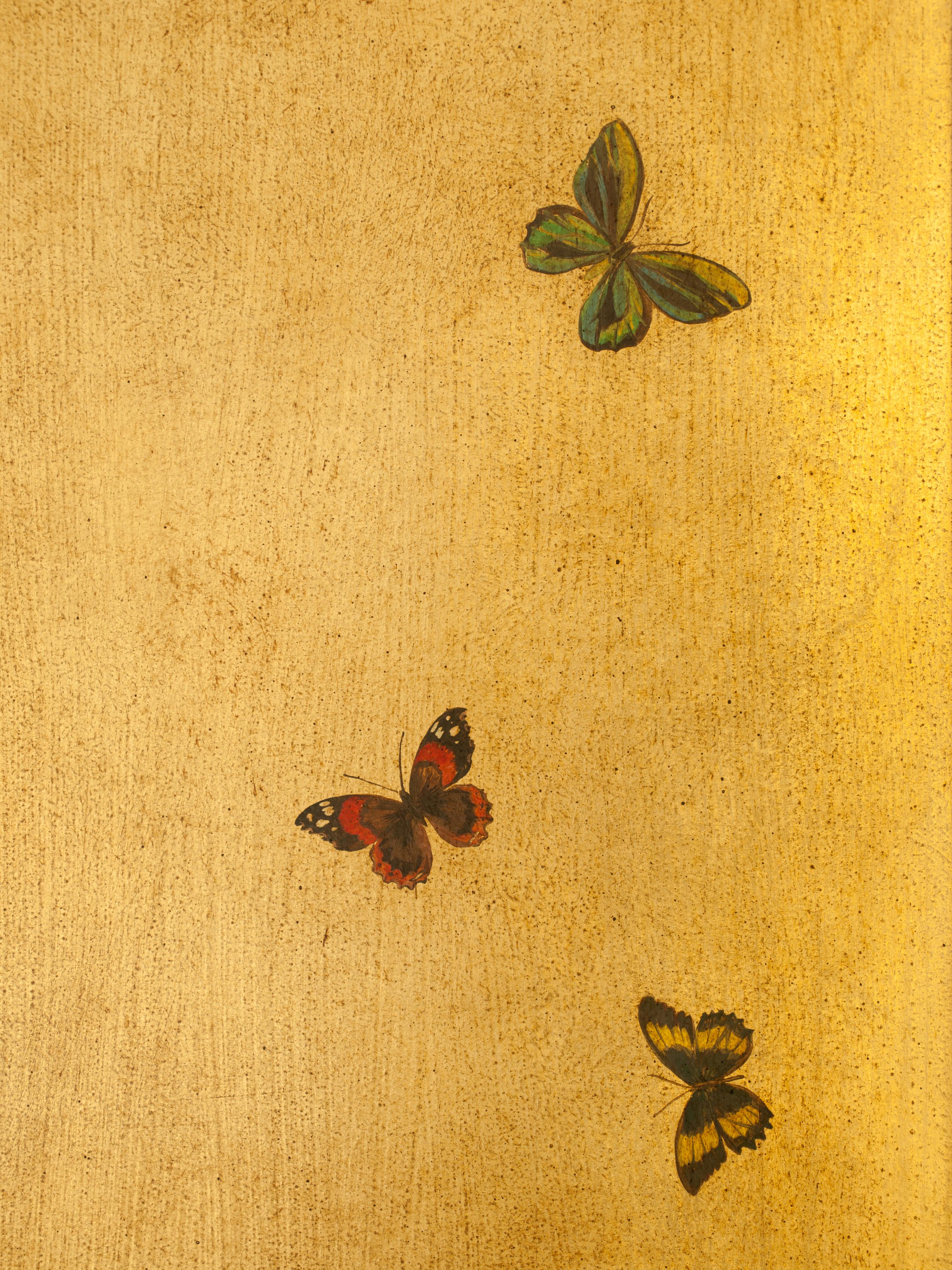 From our Hand-Painted Furniture Collection, we are pleased to introduce you to our Moro Screen. 
Did you know that a group of butterflies is called a 