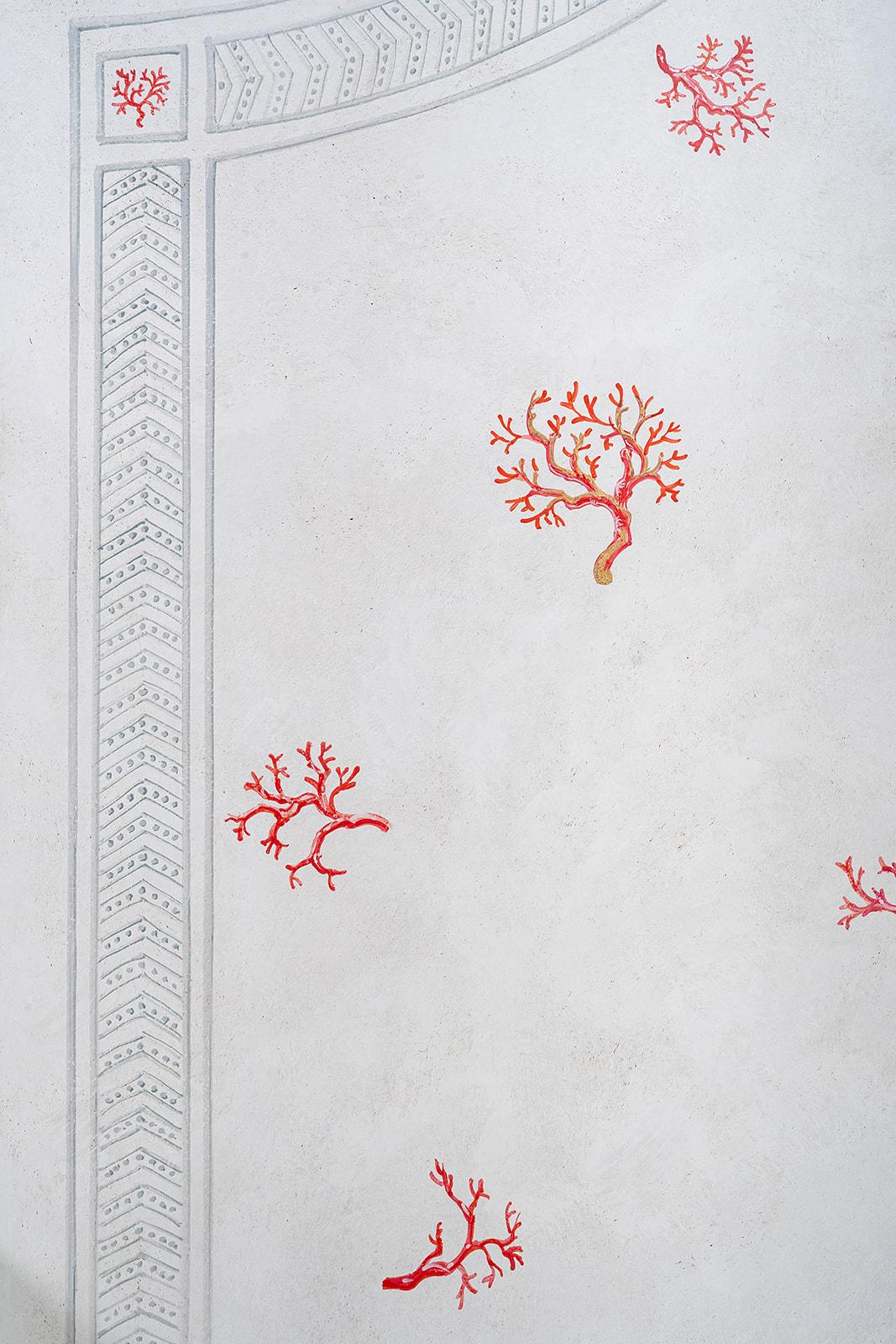 Autre Lit Roma en bambou peint à la main de style vénitien du XVIIIe siècle, vert clair et blanc en vente