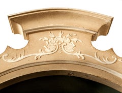 18th Century Hand-Painted Venetian Style Light Taupe & Green Padua Armoire