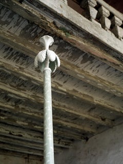 18th Century Hand-Painted Venetian Style Queen Size Blue Roma Bed