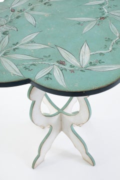 18th Century Hand-Painted Venetian Style Sea Green Santa Maria del Giglio Table