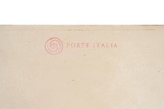 18th Century Hand-Painted Venetian Style Taupe Rocchetta Tray with Flamingos