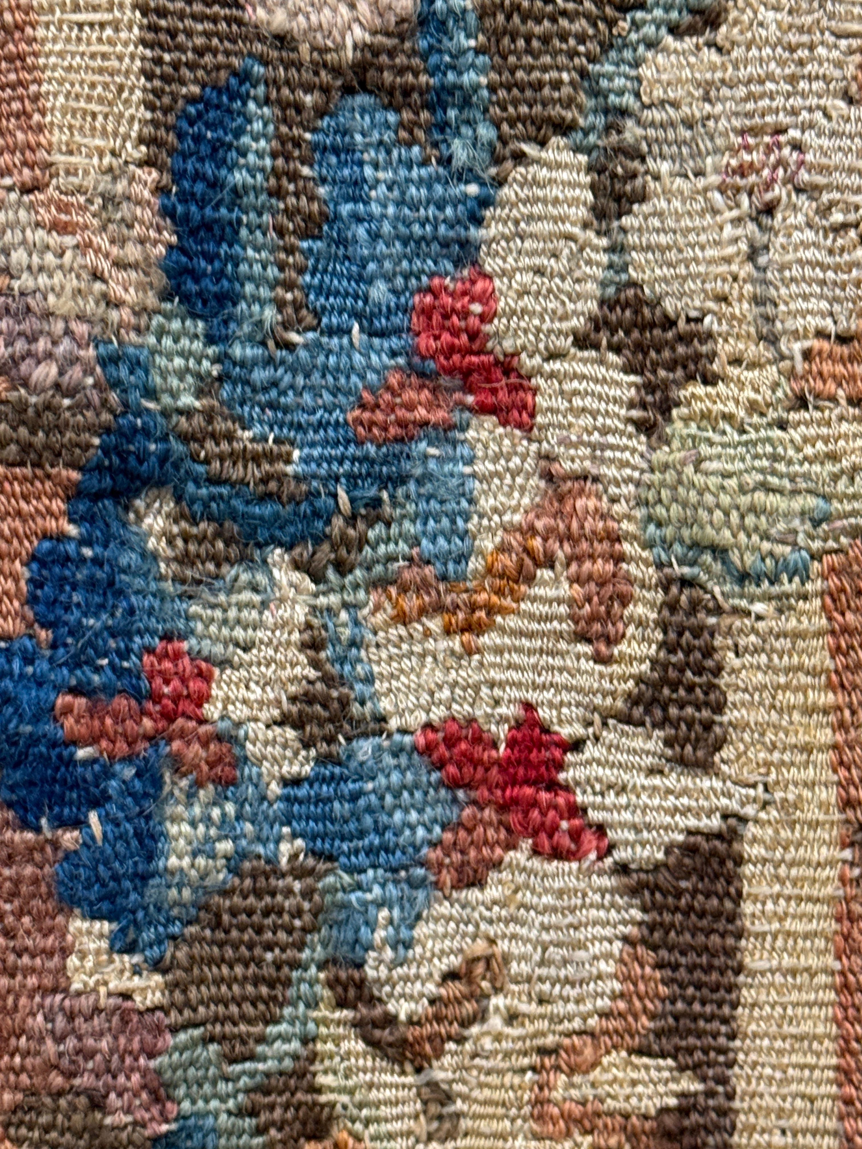 Tapisserie Verdure d'Aubusson tissée à la main du 18ème siècle en vente 5