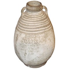 18th Century Handmade Two Handled Vase, Cambodia