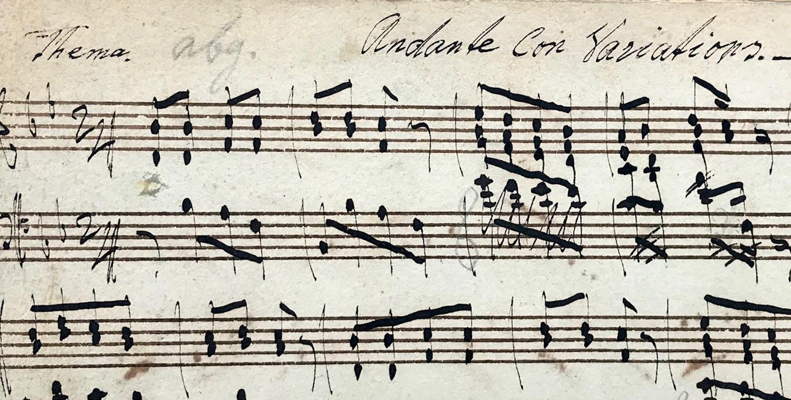 Austrian 18th Century Handwritten Music, Piano Manuscript, Mozart, Pleyel