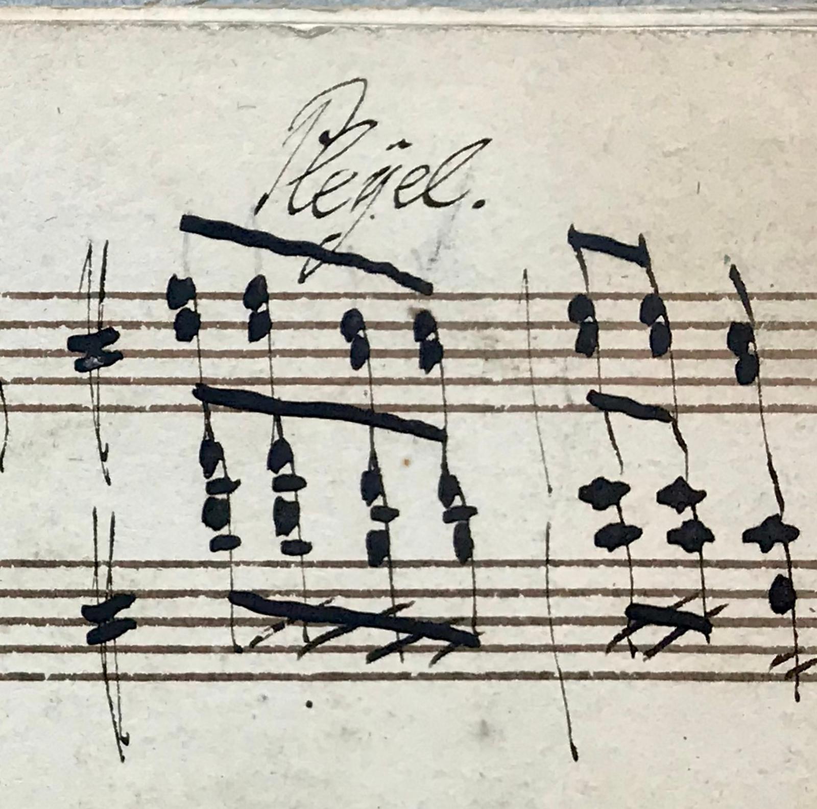 18th Century Handwritten Music, Piano Manuscript, Mozart, Pleyel In Good Condition In Vero Beach, FL