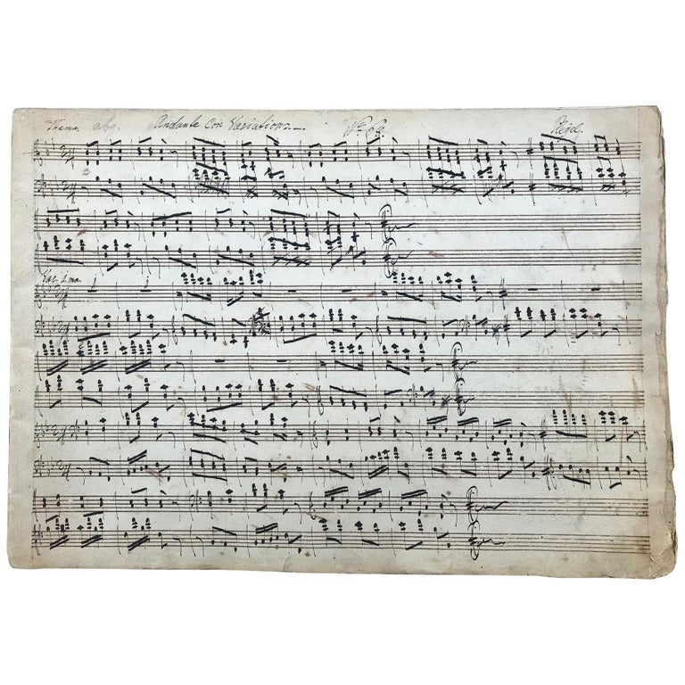 Mozart Original Sheet Music