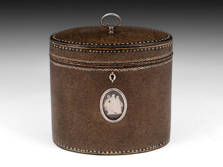18th Century Henry Clay Papier Mache Tea Caddy For Sale at 1stDibs