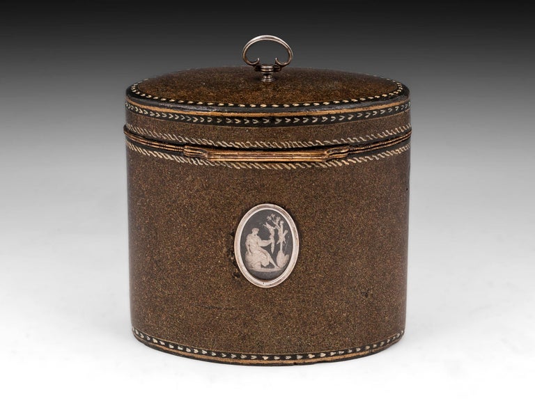 18th Century Henry Clay Papier Mache Tea Caddy For Sale at 1stDibs