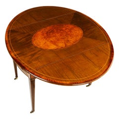 18th Century Hepplewhite Oval Sycamore Pembroke Table, circa 1780