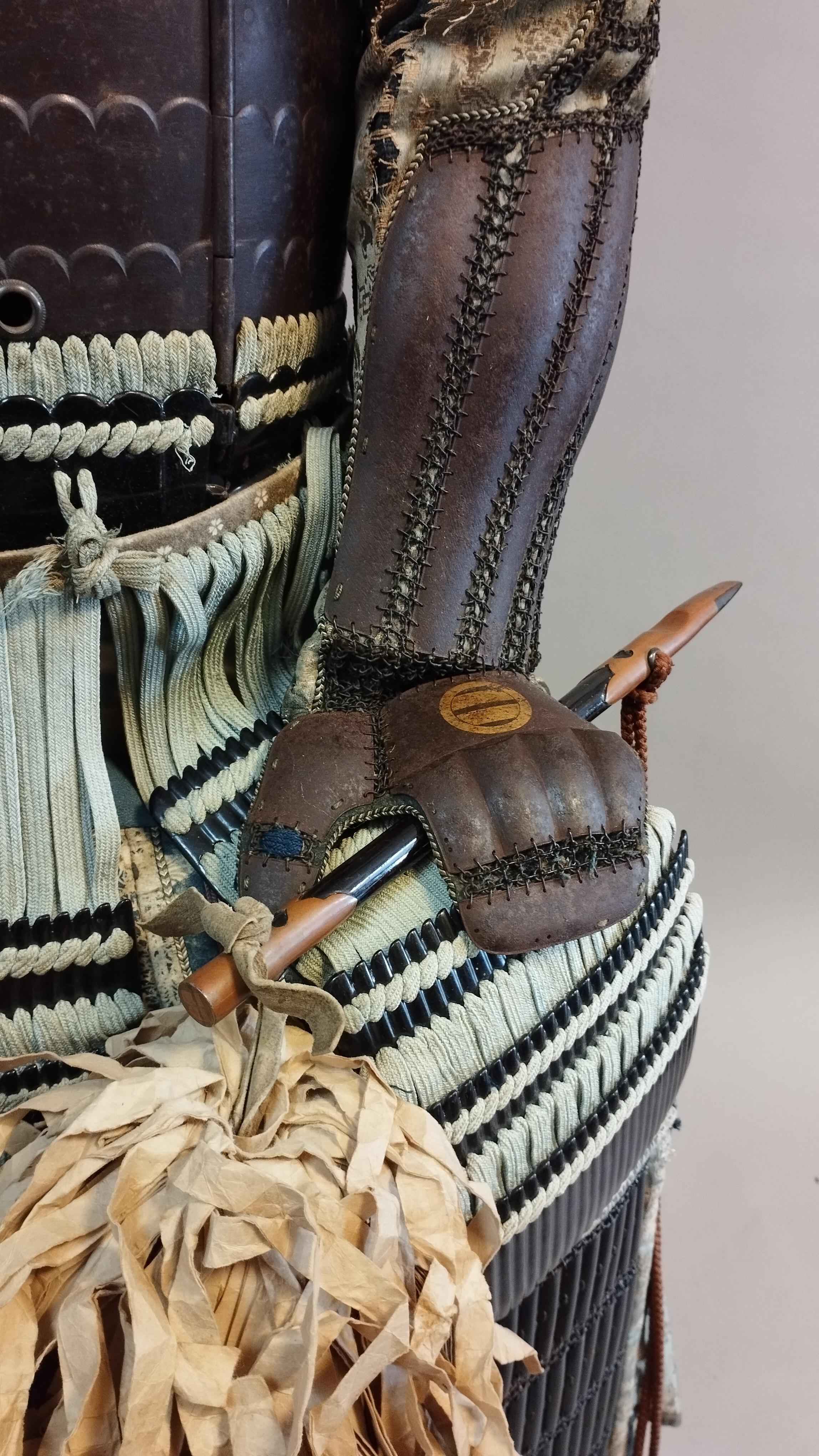 18th Century Hirate Clan Samurai Armor with Signed Kabuto Helmet For Sale 1