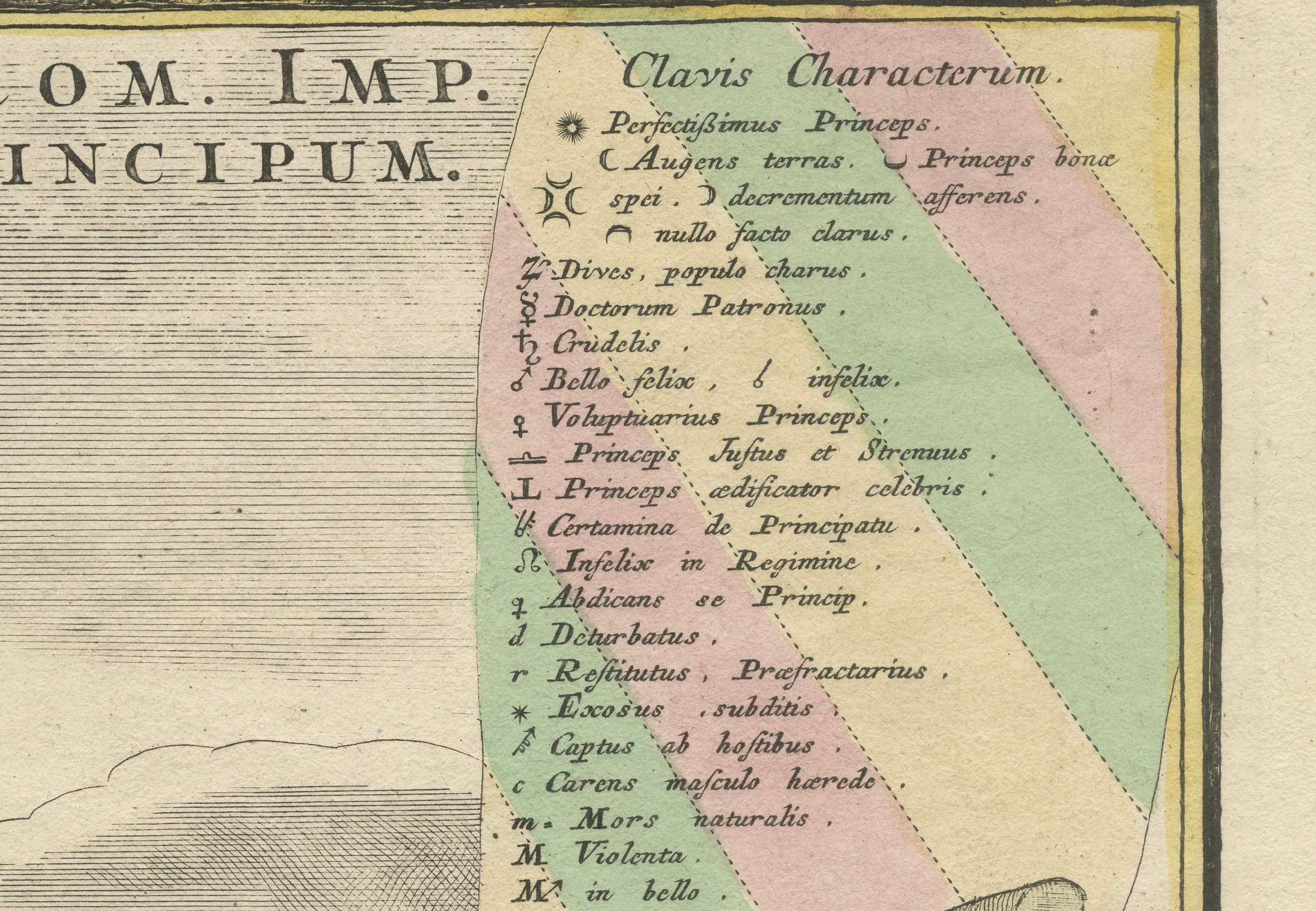 Icon Synoptica Sac. Rom. Imp. Electorum Ducum cum Principum – 18th-Century Allegorical Engraving  

This fascinating 18th-century engraving, 'Icon Synoptica Sac. Rom. Imp. Electorum Ducum cum Principum', is the work of Matthäus Seutter, a prominent