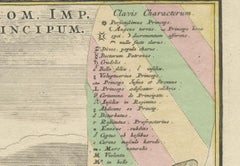 18th-Century Holy Roman Empire Engraving with Heraldry and Imperial Symbols