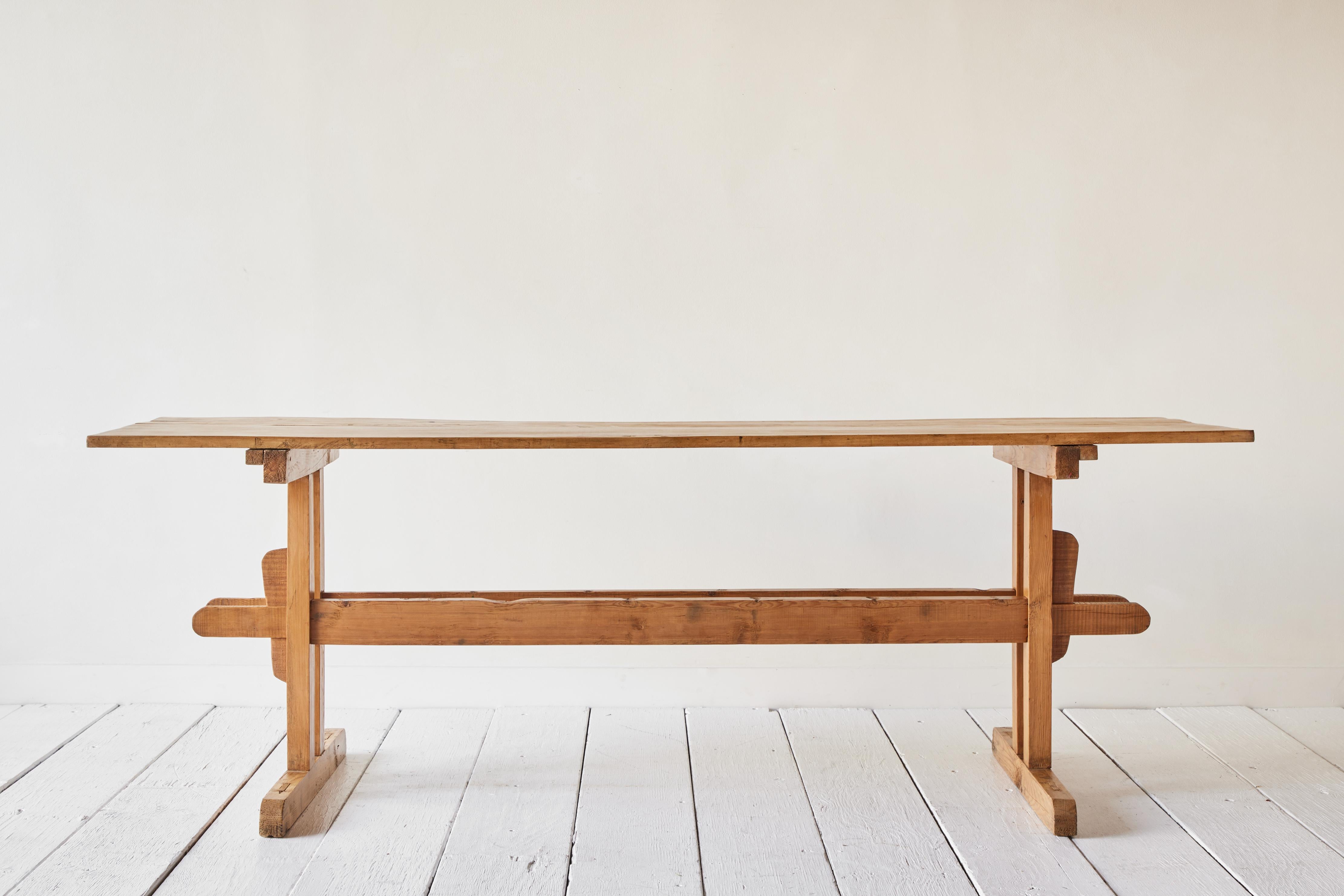 18th Century Hungarian Trestle Table In Good Condition In Los Angeles, CA