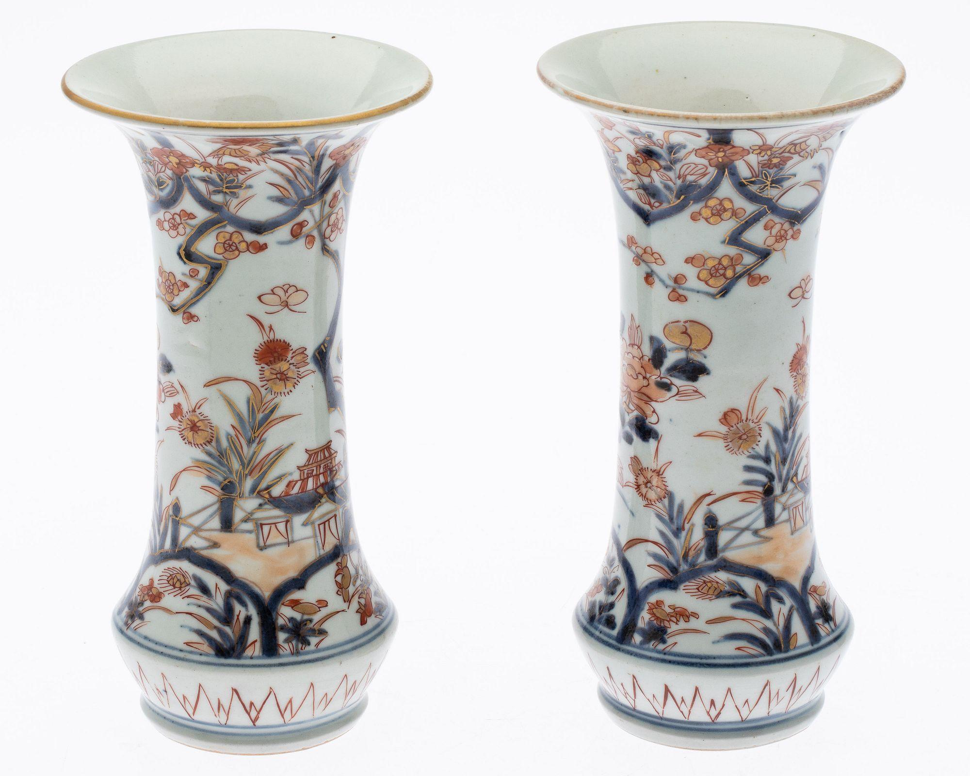 18th Century Imari Porcelain Vase Five Piece Garniture 3