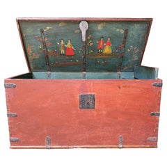 18th-Century Immigrant Coffer: Swedish Craftsmanship in the New World
