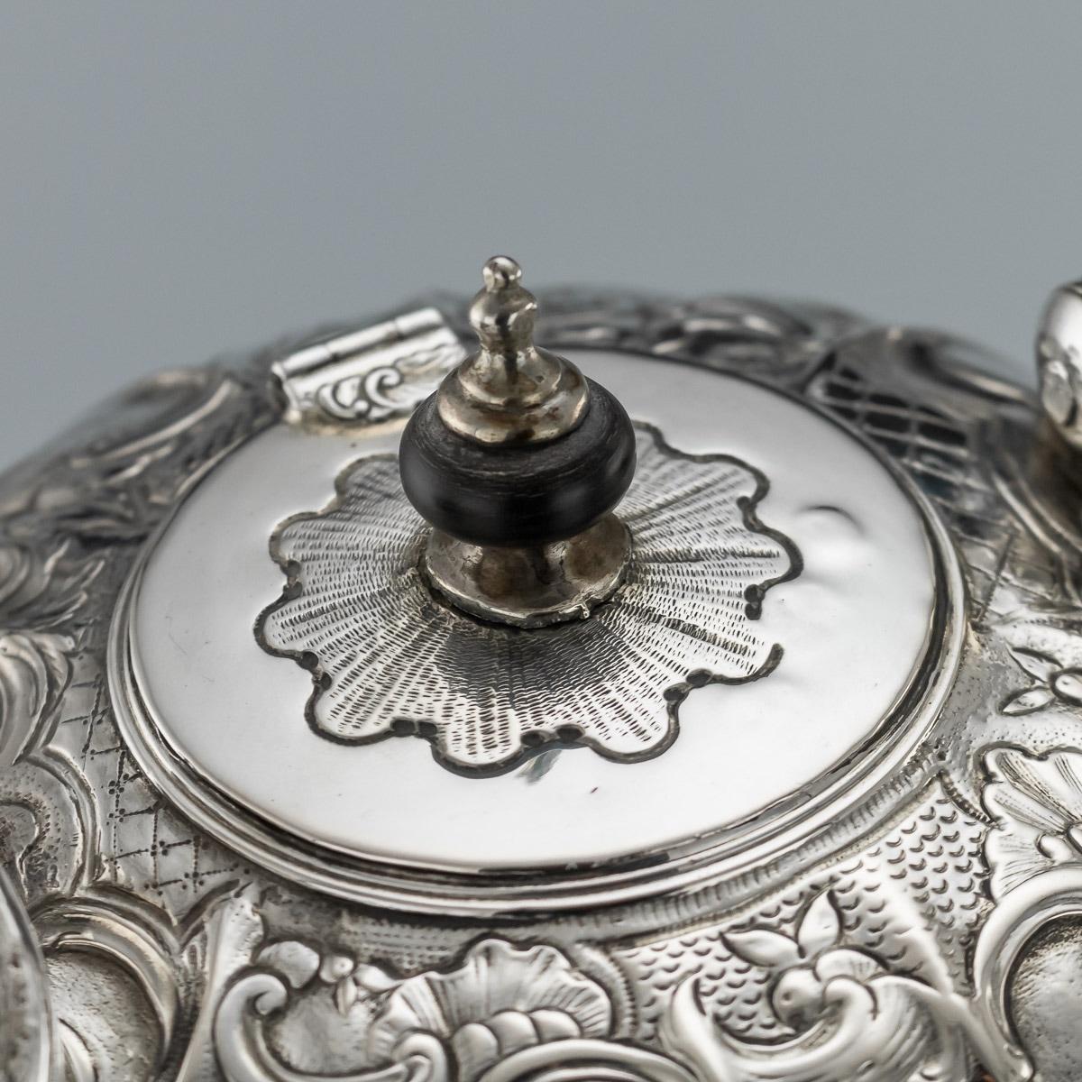 18th Century Imperial Russian Solid Silver Tea Kettle On Stand, Moscow, c.1761 2