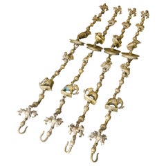 18th Century Indian Bronze Decorated Chains