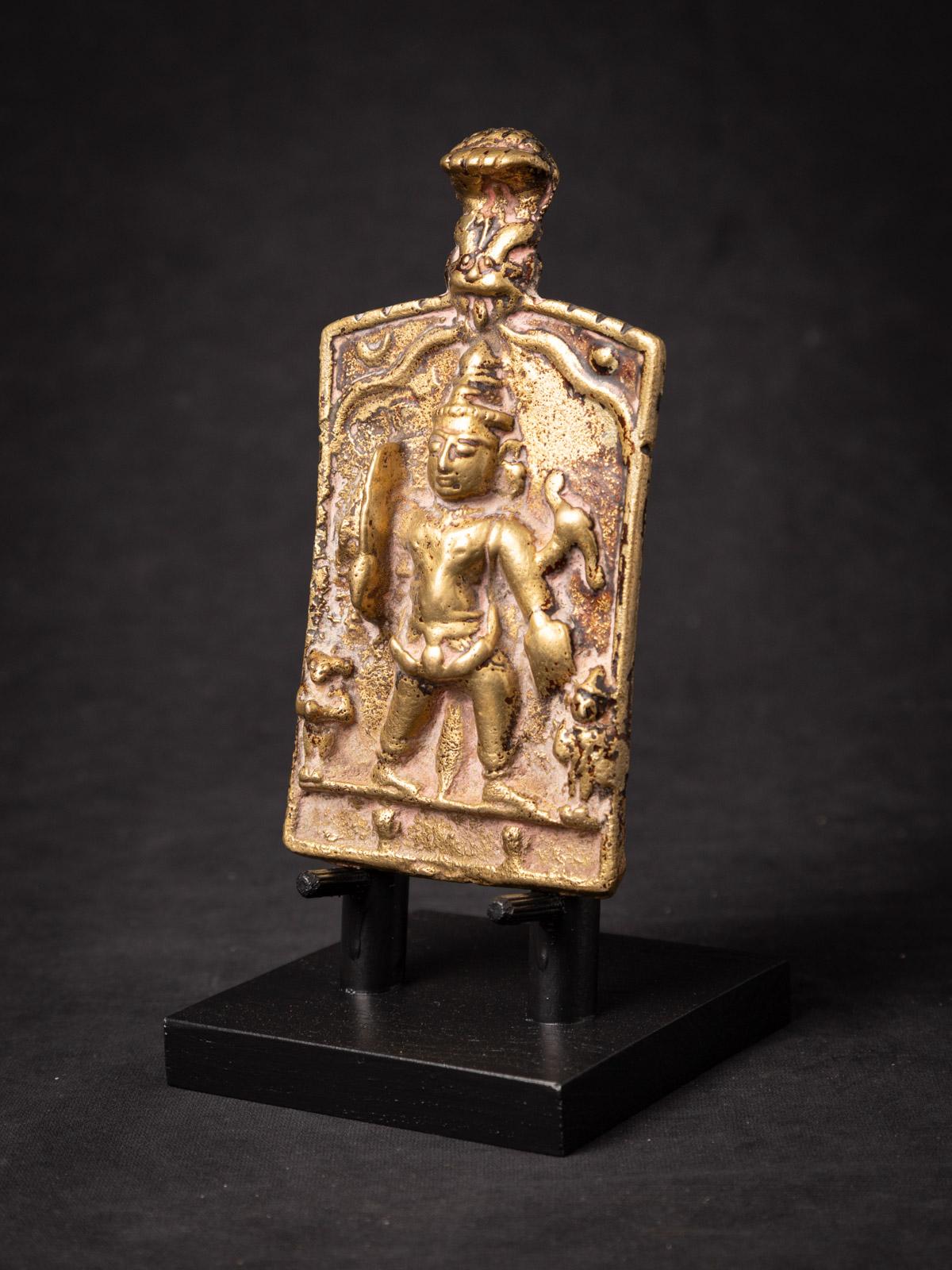 Bronze Plaque de dévotion en bronze indien du 18e siècle représentant Virabhadra de l'Inde en vente