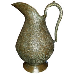 Antique 18th Century Indo-Persian Bronze Pitcher