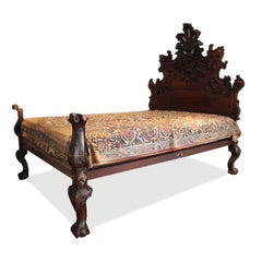 18th Century Indo-Portuguese Baroque Rosewood Bed