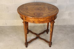 18th Century Louis XVI Marquetry round Center Table