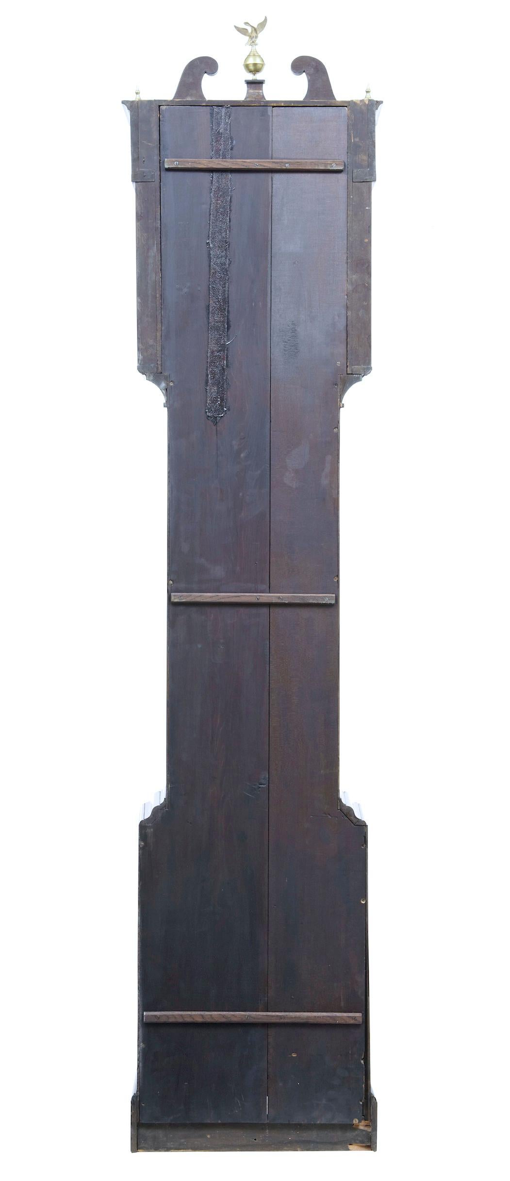 English 18th Century Inlaid Mahogany Long Case Clock by William Underwood of London