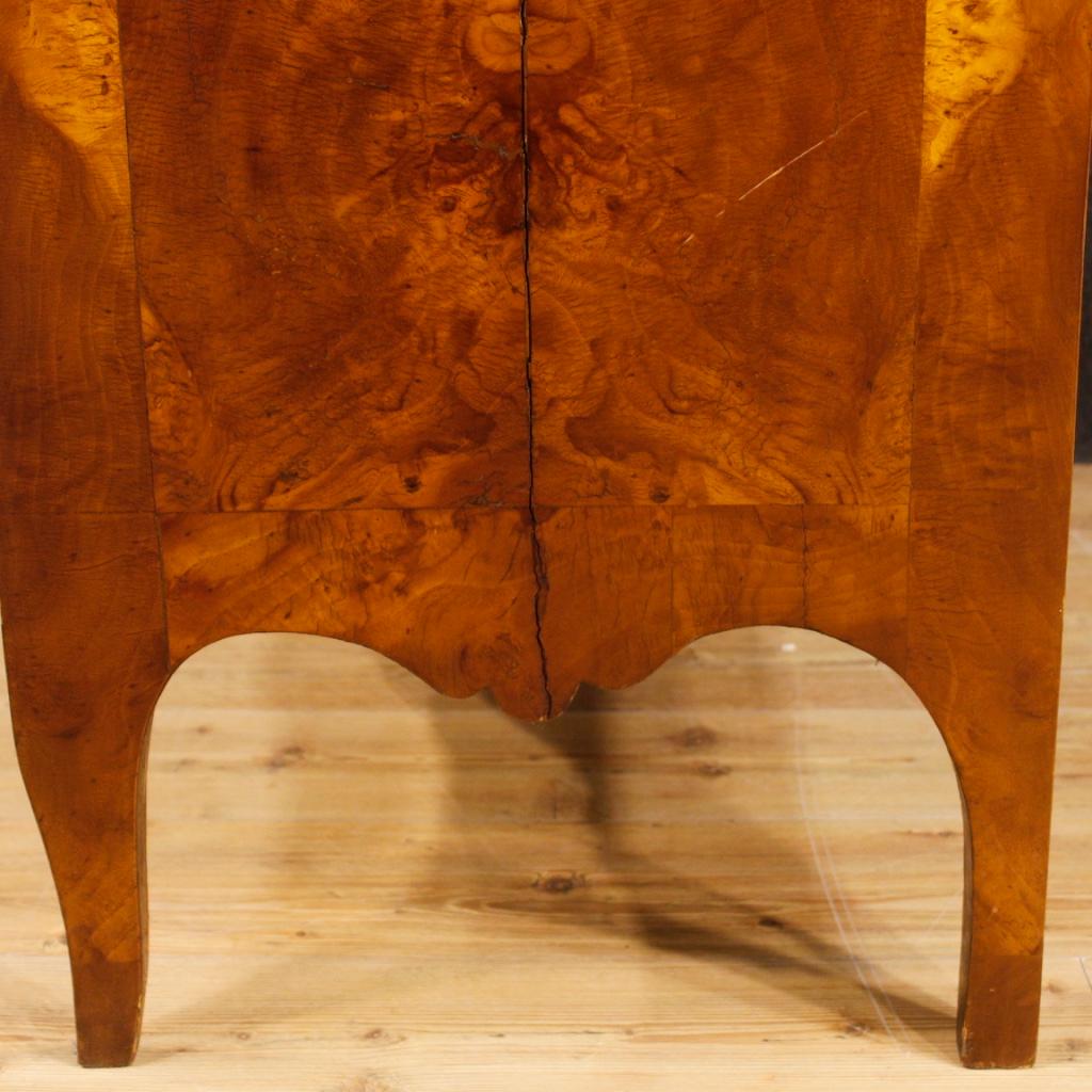 antique burl wood dresser