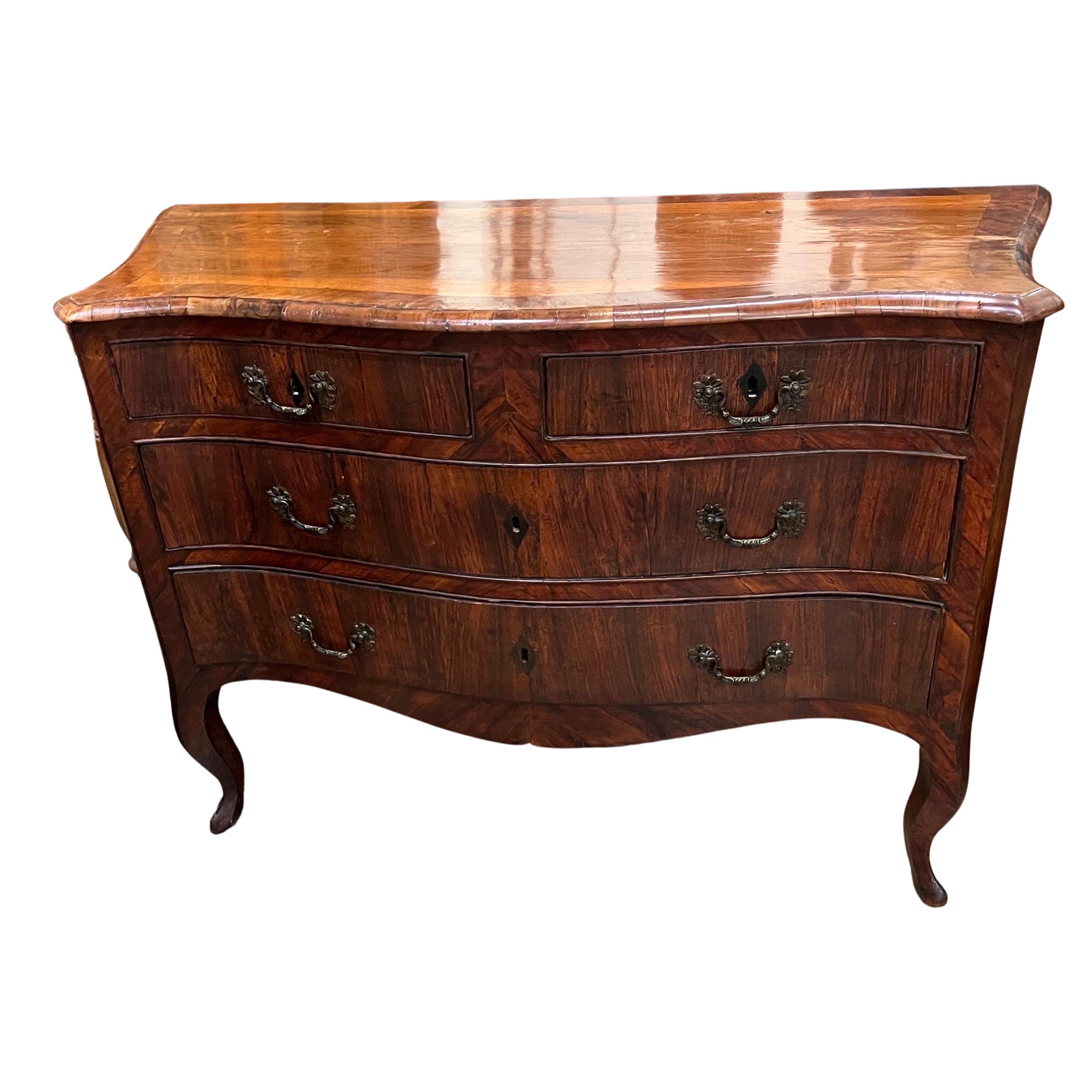 Authentic 18th Century Swedish Rococo Chest of Drawers For Sale at