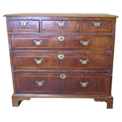 18th Century Inlaid Walnut and Satinwood Chest of Drawers