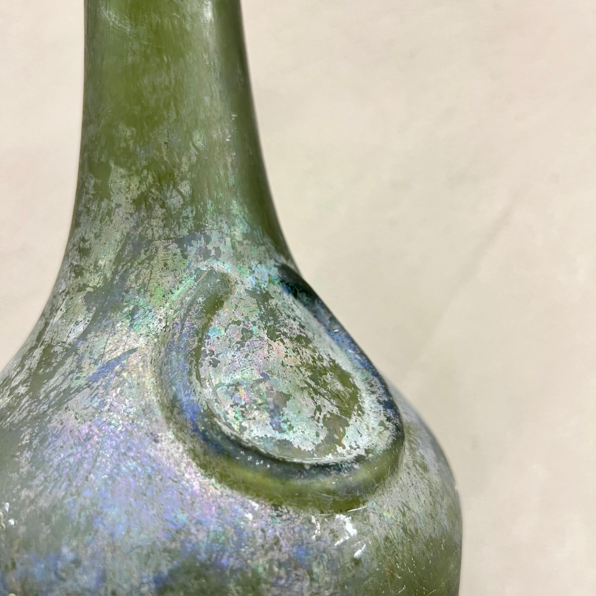 18th Century Iridescent Glass Ship’s Bottle 6
