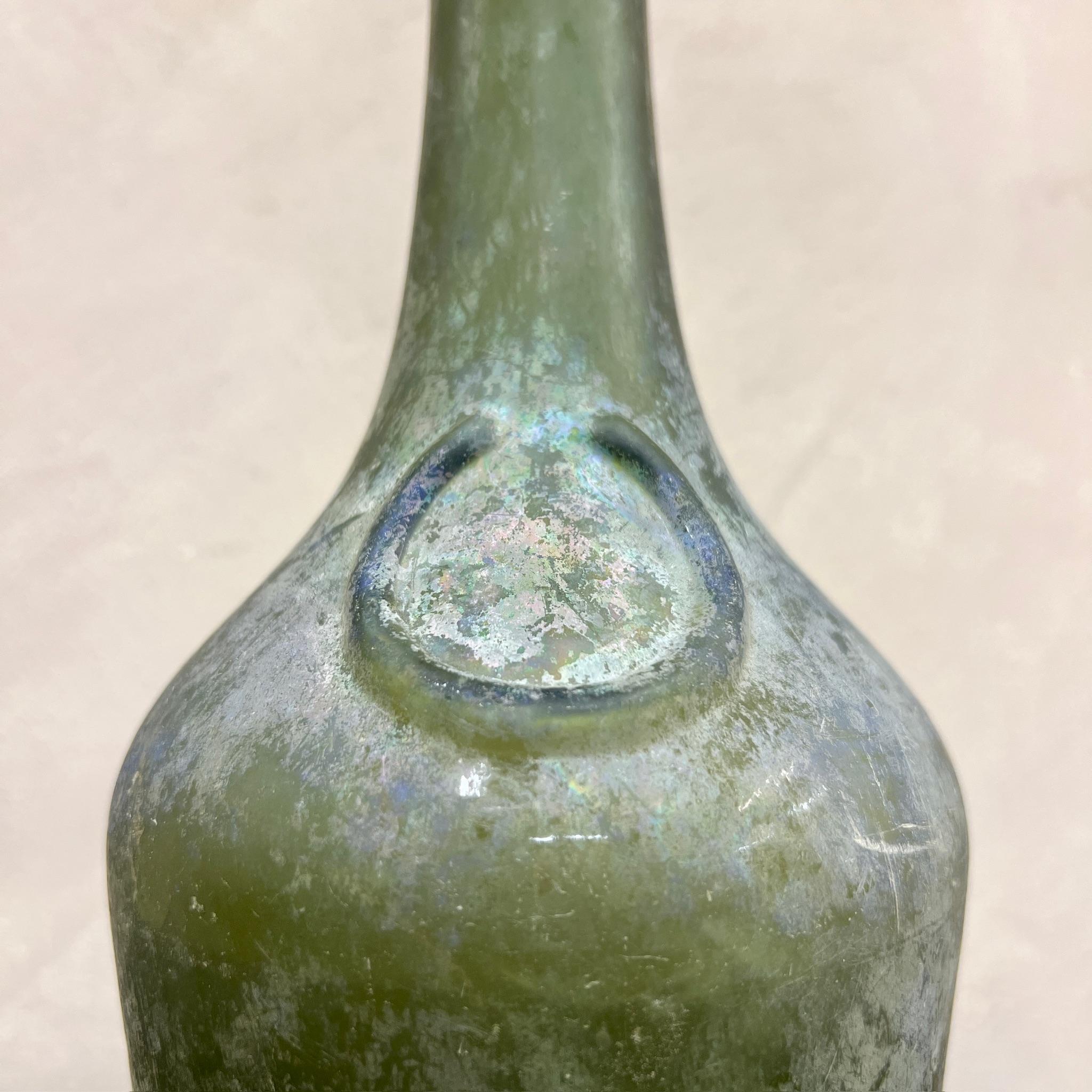 18th Century and Earlier 18th Century Iridescent Glass Ship’s Bottle