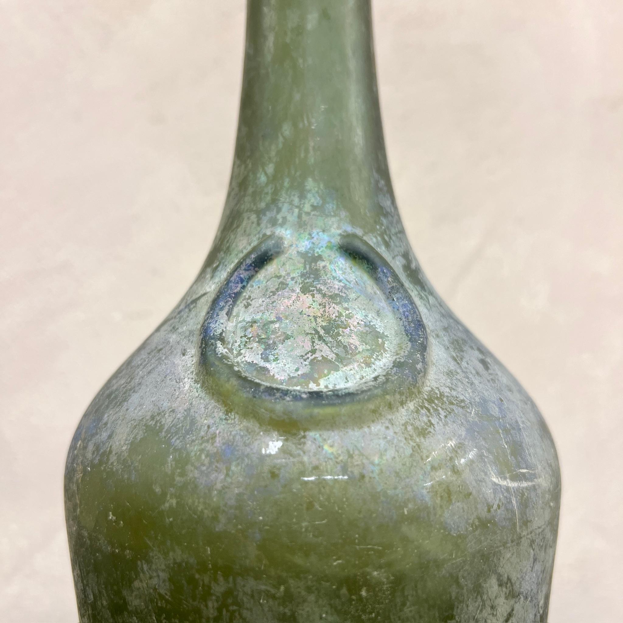 Blown Glass 18th Century Iridescent Glass Ship’s Bottle