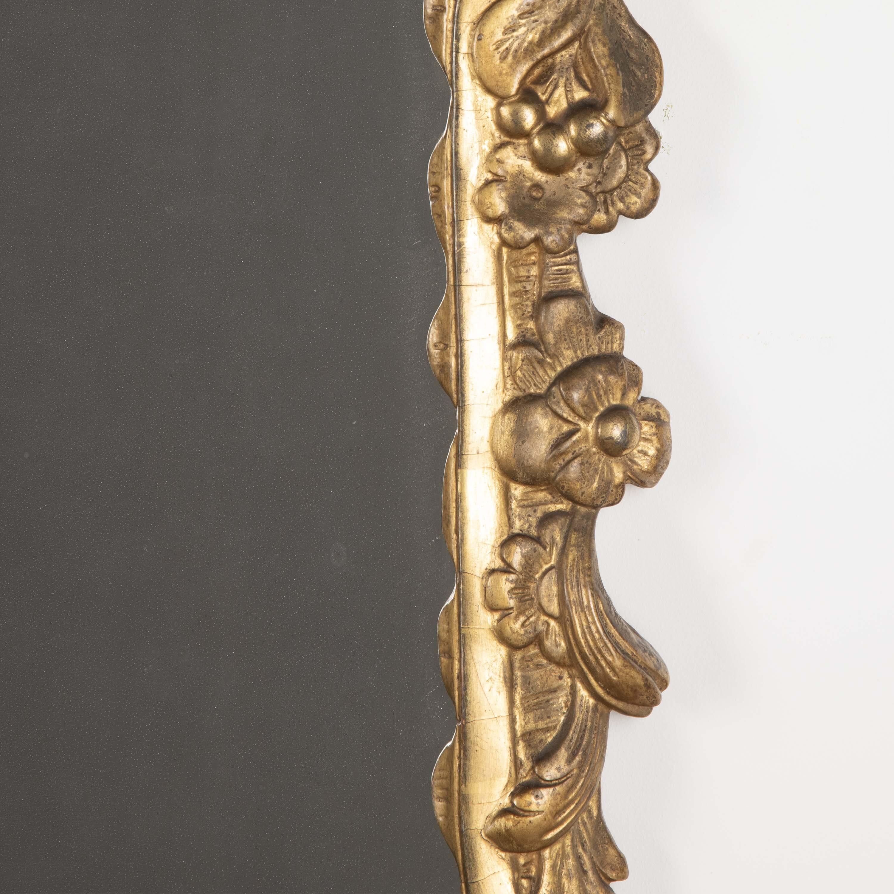 George II 18th Century Irish Carved Giltwood Mirror For Sale