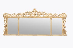 18th Century Irish Chippendale Style Overmantle