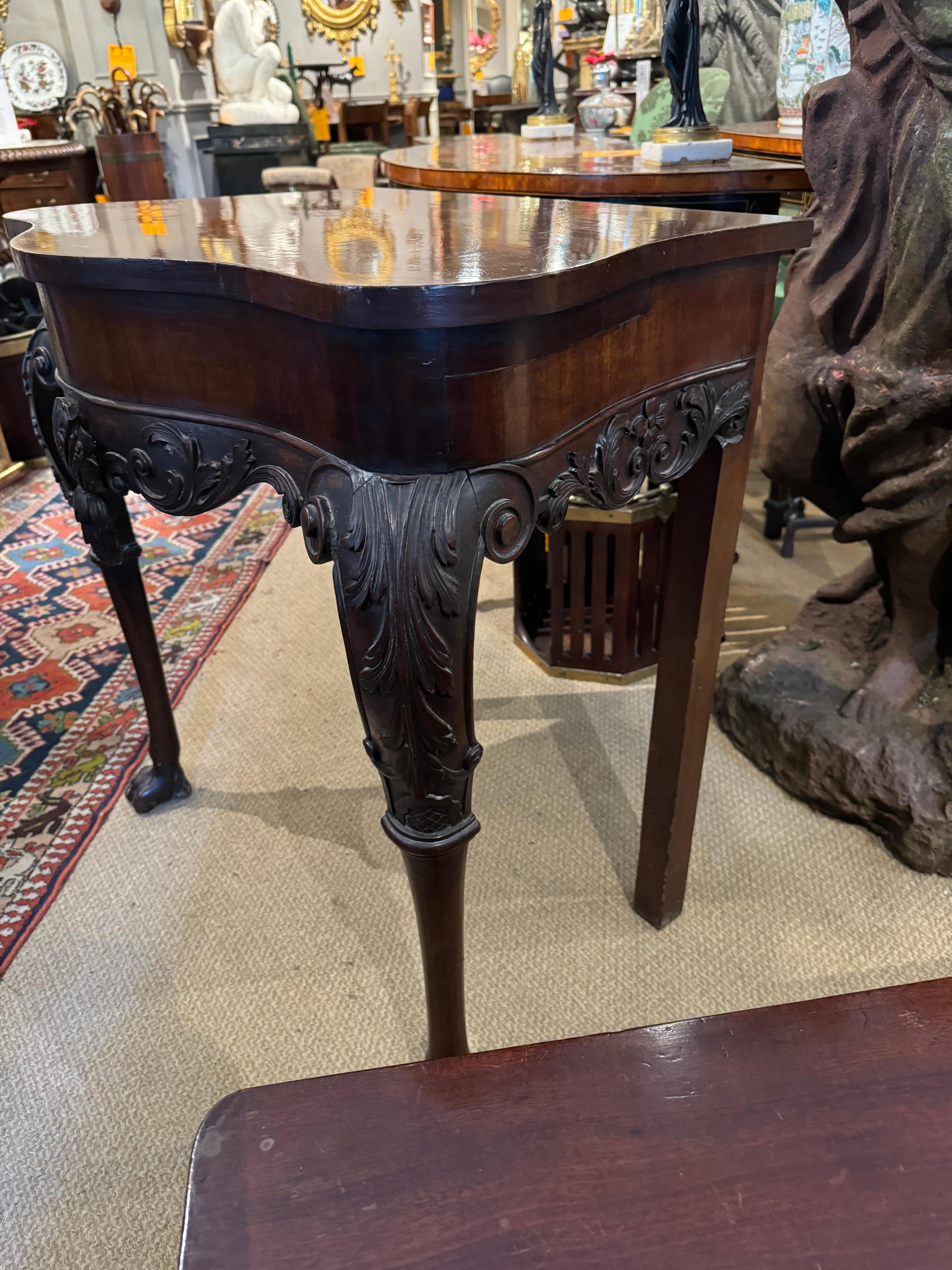 Georgian 18th Century Irish Console Table For Sale