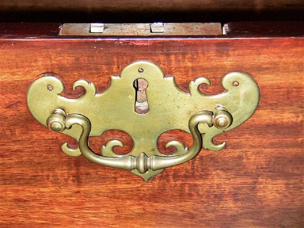 18C Irish George II Mahogany Silver Chest on Exceptional Carved Stand (Coffre à argent de George II en acajou sur un exceptionnel stand sculpté) en vente 9