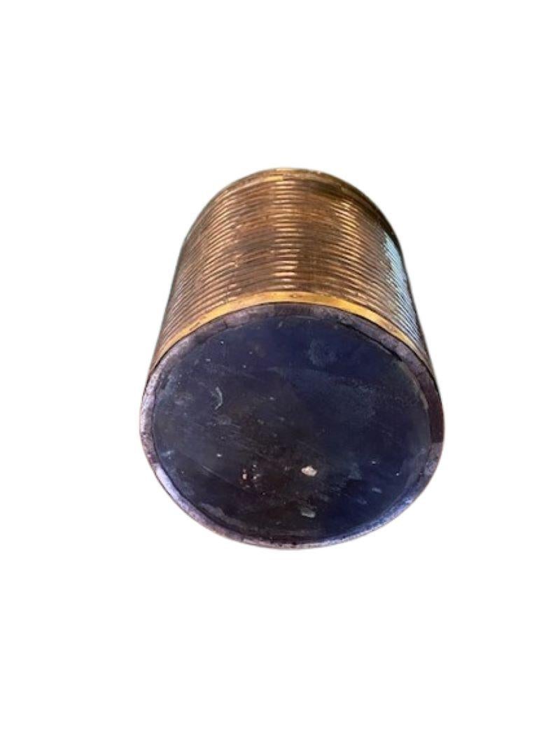 Brass 18th Century Irish Georgian Ribbed Peat Bucket For Sale