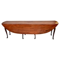 18th Century Irish Mahogany Wake or Dropleaf Dining Table