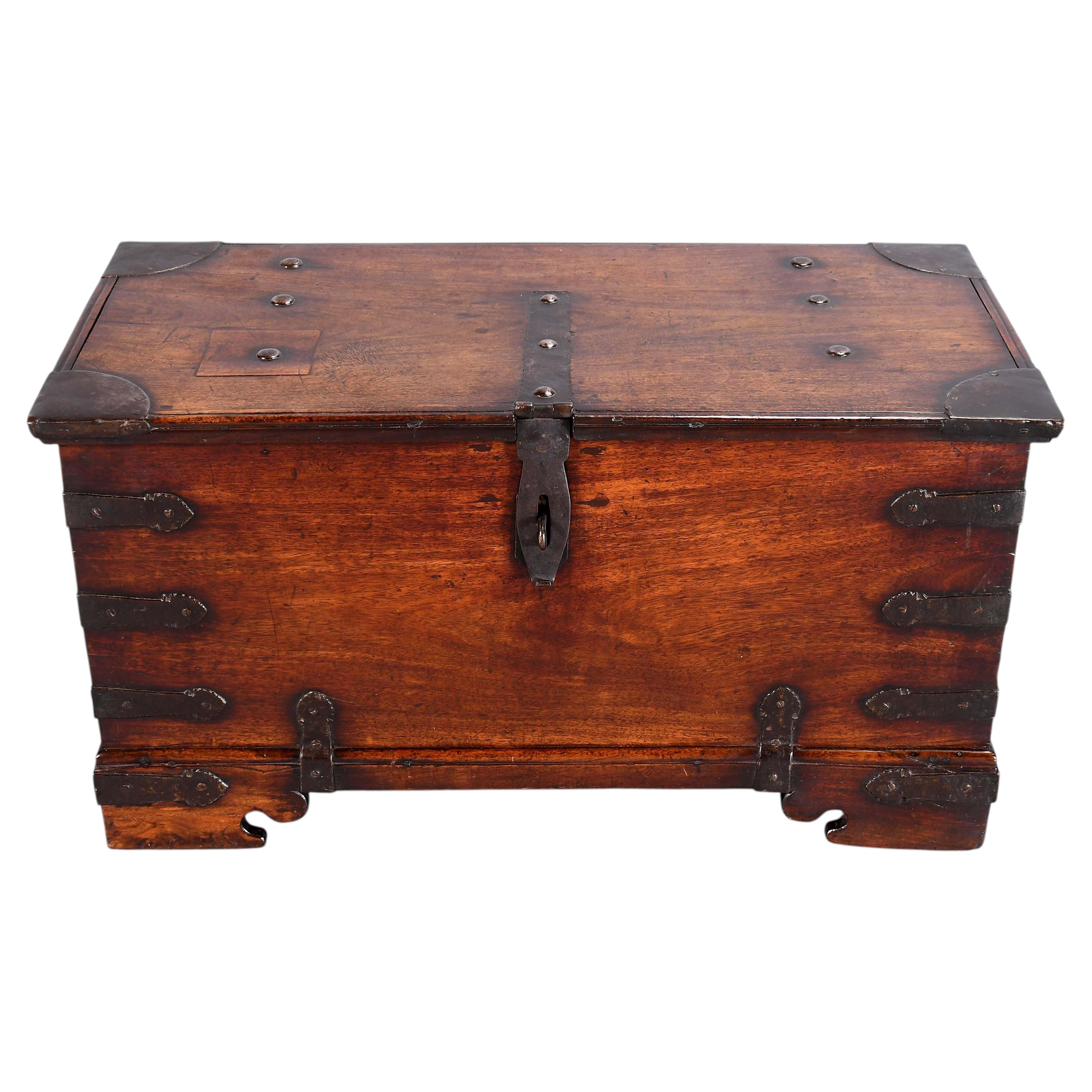 18th Century Iron-Bound Trunk