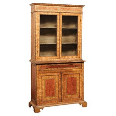 18th Century Italian 7 Ft Tall Cabinet w/Early Paint