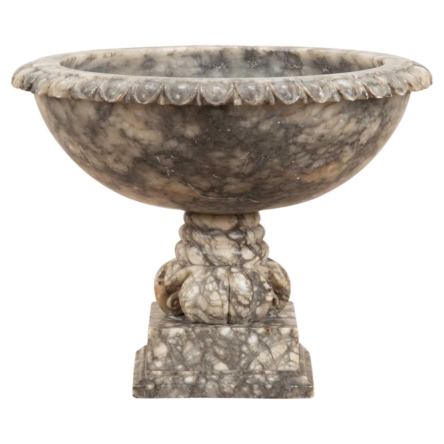 18th Century Italian Alabaster Urn For Sale