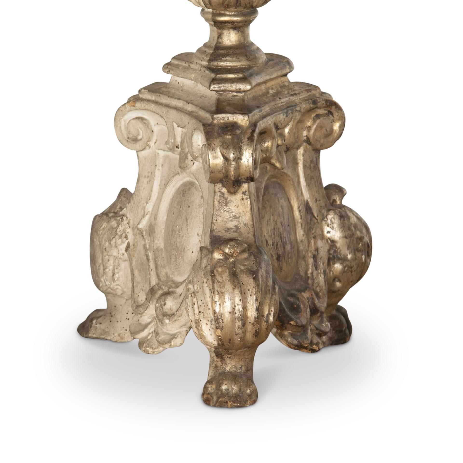 18th Century and Earlier 18th Century Italian Altar Sticks For Sale